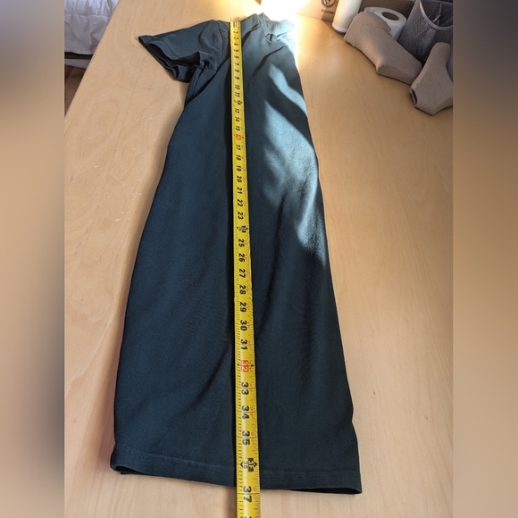 ROSE MATERNITÉ T-shirt Dress Green Color Size Large In GREAT Used Condition - Picture 9 of 9